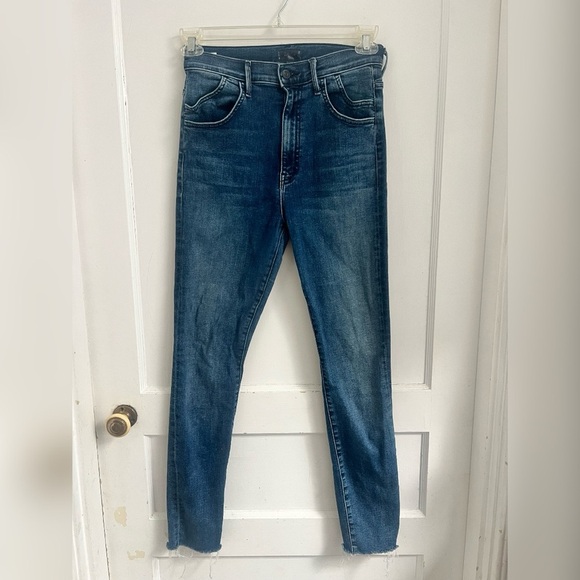 MOTHER The Stash Swooner High Rise Ankle Skinny Jeans Chick Flick $248 Size 27 - Picture 2 of 5